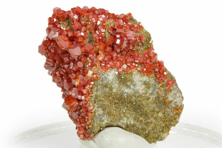 Glittering Ruby Red Vanadinite Crystals - Arizona #361547